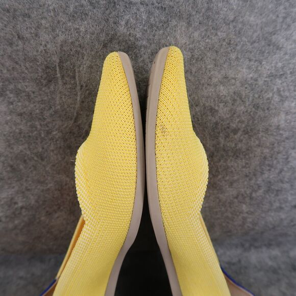 Rothy's Shoes Womens 8 Ballet Flat The Point Slip On Yellow Classic Comfort Knit - Picture 9 of 16